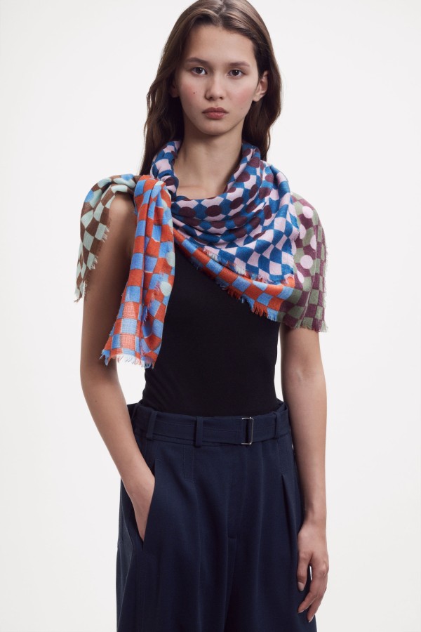 Epice Paris šalikas su kašmyru ir šilku