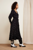 Fabienne Chapot juoda ilga suknelė su išsiuvinėtomis detalėmis