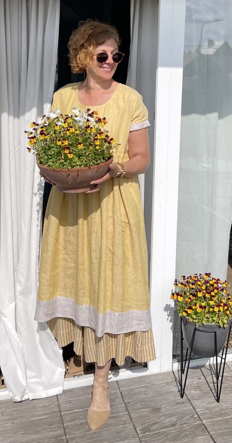 McVERDI lininė suknelė Lina