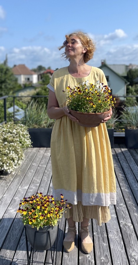 McVERDI lininė suknelė Lina