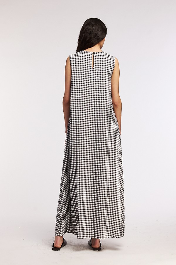 Neirami ilga suknelė Black Check