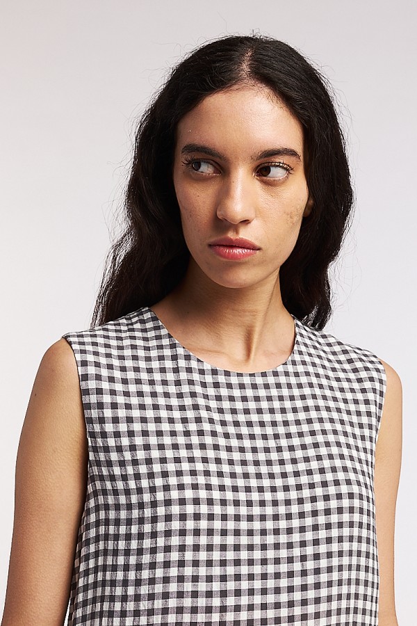 Neirami ilga suknelė Black Check