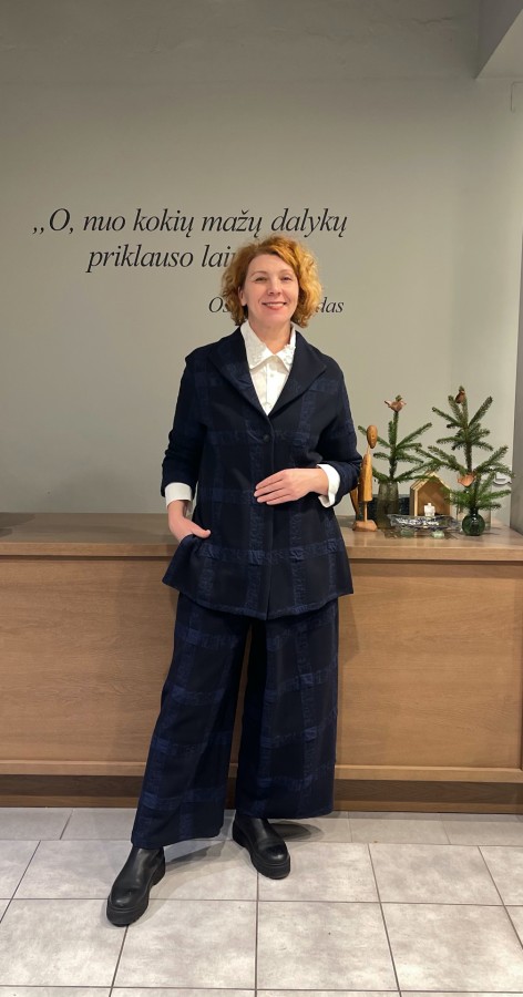 Neirami kelnės Checked Trousers