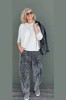 Neirami velvetinės kelnės Silver