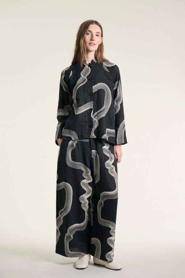 Bitte Kai Rand lininės kelnės Waves