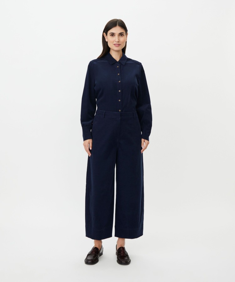 Masai velvetinės kelnės Pylenna Blue