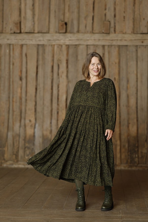 McVERDI suknelė su vilnele Chestnut