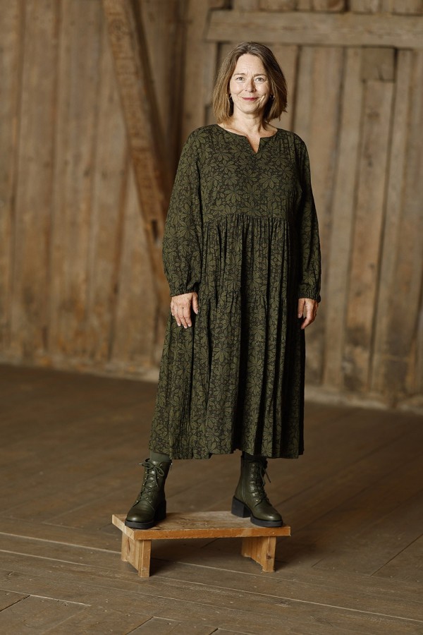 McVERDI suknelė su vilnele Chestnut