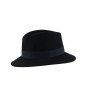 MJM tamsiai mėlyna vilnonė skrybelė fedora