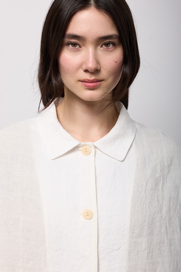 Neirami lininis švarkelis Cream